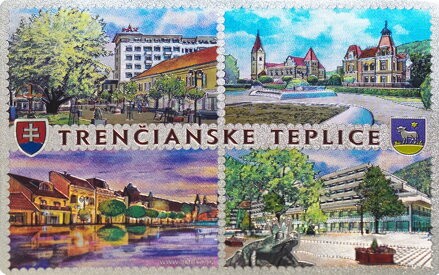 Magnetka strieborná reliéfna