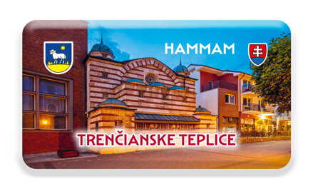 Magnetka alumíniovo / živicová 75 x 40 mm