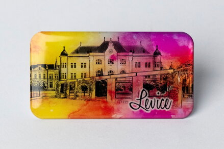 Magnetka alumíniovo / živicová 75 x 40 mm