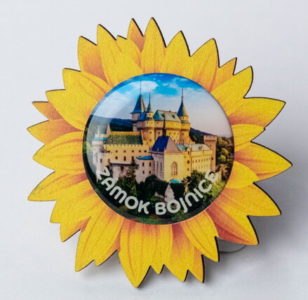 Magnetka drevo / živica SLNEČNICA