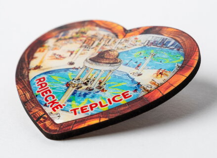 Magnetka drevo / živica SRDIEČKO