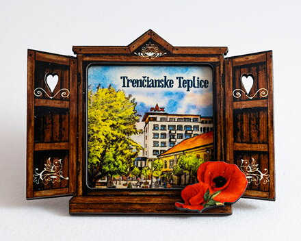 Okienko štvorec MDF – 3D trojvrstvová