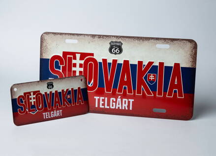 ŠPZ SK vlajka - magnetka