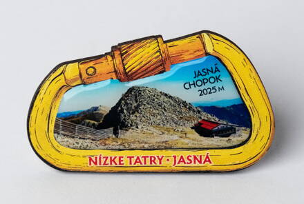 Magnetka drevo / živica KARABÍNKA