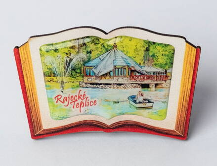 Magnetka drevo / živica KNIŽKA